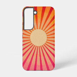 Peach Sunburst telefoonhoesje Samsung Galaxy Hoesje