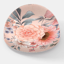 Peach Sunflower met Dahlia en Blue Sage