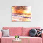 Peach Sunset Canvas Afdruk (Insitu (Woonkamer))