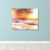 Peach Sunset Canvas Afdruk (Insitu (Houten vloer))