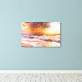 Peach Sunset Canvas Afdruk (Insitu (Houten vloer))