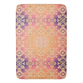 Peach Sunset Royal Damask Badmat (Voorkant Verticaal)