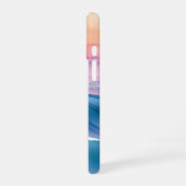 Peach Swell Vloeibare Abstracte Kust iPhone 16 Hoesje (Linkerkant)