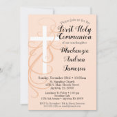 Peach Swirl Cross First Kaart (Voorkant)