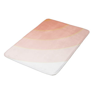 Peach Swirls Bath Mat