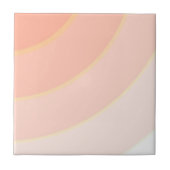 Peach Swirls Ceramic Tegel Tegeltje (Voorkant)