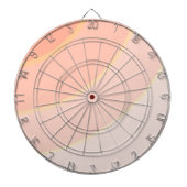 Peach Swirls Dartboard Dartbord (Voorkant)