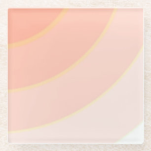 Peach Swirls Glass Onderzetter