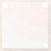 Peach Swirls Glass Onderzetter (Achterkant)