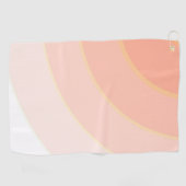 Peach Swirls Golfhanddoek (Horizontaal)