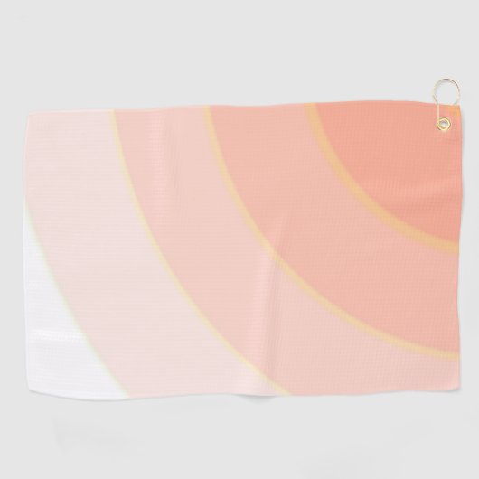 Peach Swirls Golfhanddoek (Horizontaal)