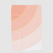 Peach Swirls Golfhanddoek (Voorkant)