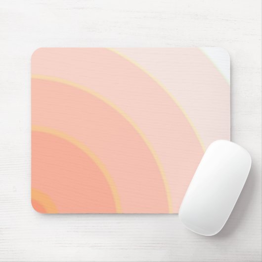 Peach Swirls Muismat (Met muis)