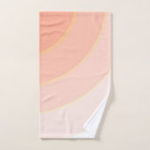 Peach Swirls Towel Bad Handdoek (Handdoek)
