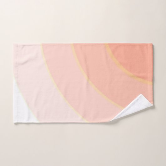 Peach Swirls Towel Bad Handdoek (Handdoek)