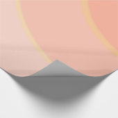 Peach Swirls Wrapping Paper Cadeaupapier (Hoek)