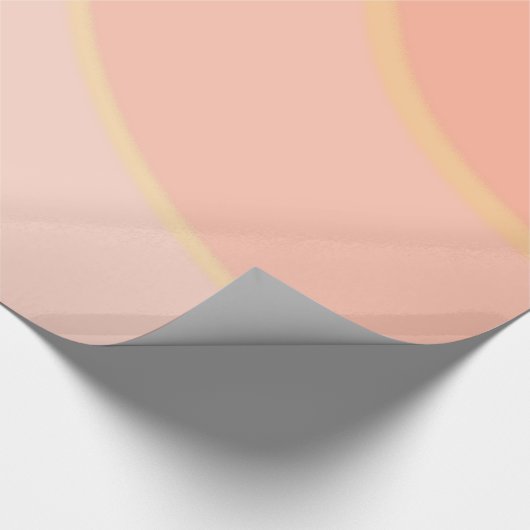 Peach Swirls Wrapping Paper Cadeaupapier (Hoek)