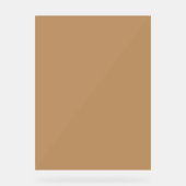 Peach Tan Color Block | Soft Wedding Design Acryl Bord (Voorkant)