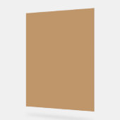 Peach Tan Color Block | Soft Wedding Design Acryl Bord (Hoek)