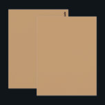 Peach Tan Color Block | Soft Wedding Design Briefkaart<br><div class="desc">Soft muted peach tan color block design—perfect for elegant wedding invites, bridal showers, and warm modern events. Celebrate love with timeless simplicity using this Warm Muted Peach Tan Color Block design, perfect for weddings and romantic events. Featuring a soft, sun-washed peachy-tan tone, this minimal backdrop evokes warmth, calm, and elegance—ideal...</div>