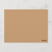 Peach Tan Color Block | Soft Wedding Design Briefkaart (Achterkant)