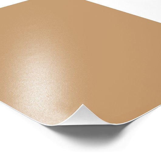 Peach Tan Color Block | Soft Wedding Design Foto Afdruk (Hoek)