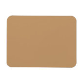 Peach Tan Color Block | Soft Wedding Design Magneet (Horizontaal)