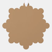 Peach Tan Color Block | Soft Wedding Design Ornament Kaart (Achterkant)