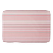 Peach Taupe Modern Stripe Bath Mat (Voorkant)