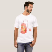Peach Tea Bag T-shirt (Voorkant volledig)
