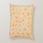 Peach teddy nursey pillow accent kussen (Achterkant (Verticaal))