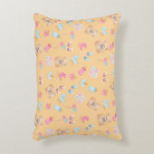 Peach teddy nursey pillow accent kussen (Voorkant(Verticaal))