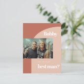 Peach terracotta arch.. zal je mijn beste man zijn briefkaart (Staand voorkant)