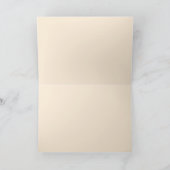 Peach Terracotta Roos bruiloft Bedankkaart (Binnen)