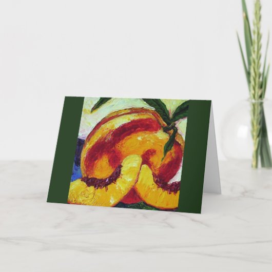 Peach Thank You Card Bedankkaart (Voorkant)