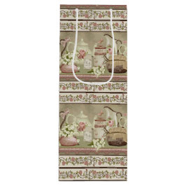  peach thea en Rozen wijnzak Wijn Cadeautas