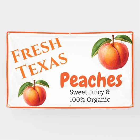 Peach Theme Business Spandoek (Horizontaal)