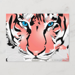 PEACH TIGER BRIEFKAART