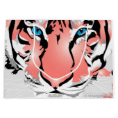 PEACH TIGER GROTE CADEAUZAK LARGE CADEAUTASJE (Voorkant)