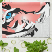 PEACH TIGER KEUKENHANDDOEK (Gevouwen)