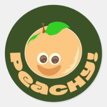 Peach Time Fun Cartoon Cutie