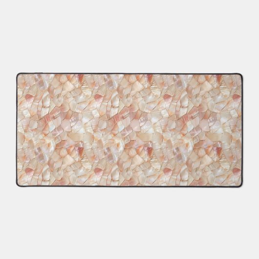 Peach-Toned Moeder van Pearl Mosaic Bureaumat (Voorkant)
