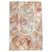 Peach-Toned Moeder van Pearl Mosaic Medium Cadeauzakje (Achterkant)