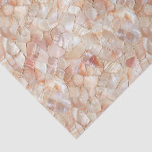 Peach-Toned Moeder van Pearl Mosaic Tissuepapier (Detail)