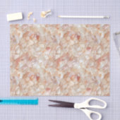 Peach-Toned Moeder van Pearl Mosaic Tissuepapier (Craft)