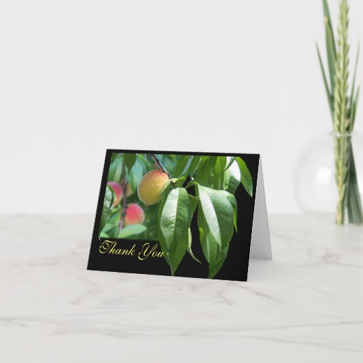 Peach Tree Dank je wel Bedankkaart (Voorkant)