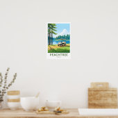 Peach Tree Georgia Reisprint Poster (Keuken)
