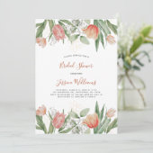 Peach Tulips Vrijgezellenfeest Kaart (Staand voorkant)