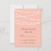 Peach Twinkle Lights RSVP (Achterkant)