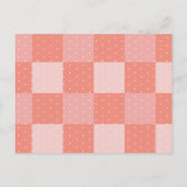 Peach Umbrella Elephant & Bunny Girl Baby shower Uitnodiging Briefkaart (Achterkant)